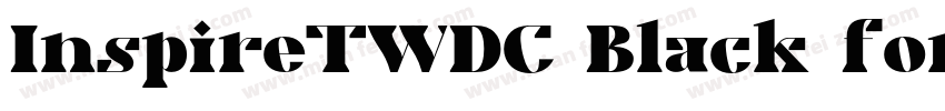 InspireTWDC Black font字体转换